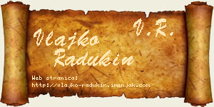Vlajko Radukin vizit kartica